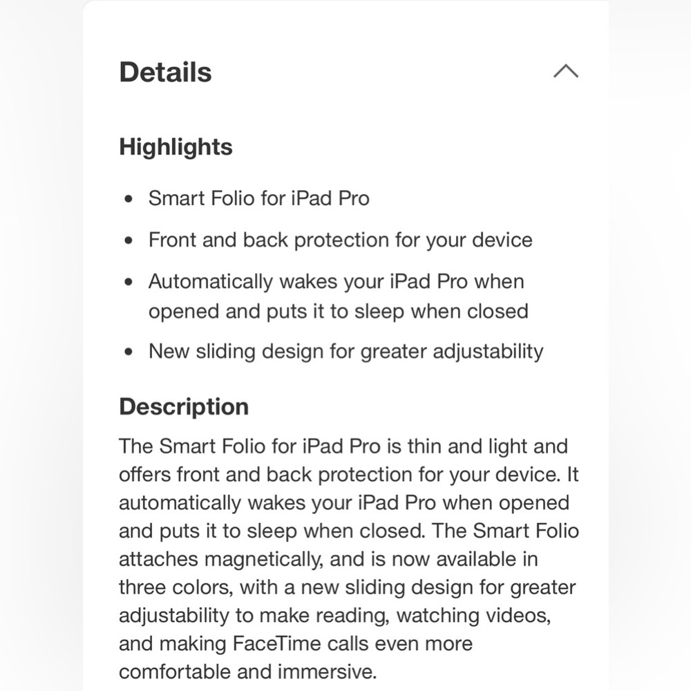 NIB Apple Smart Folio for iPad Pro 11-inch - Picture 9 of 9